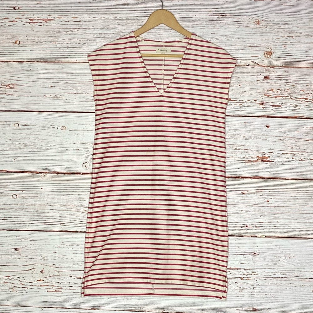 Madewell Striped Vacances Dress Red and White Sz XXS - Picture 6 of 16